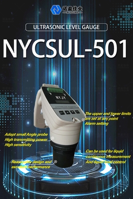 Good price 4-20mA Ultrasonic Water Liquid Level Meter NYCSUL-501 เซ็นเซอร์ ระดับความลึกของน้ําด้วยเสียงฉีดฉีดแม่นยําสูง ออนไลน์