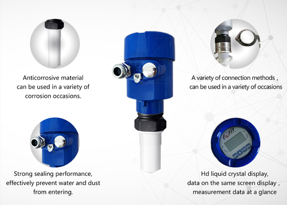 Good price 4-20mA NUOYING 26GHz NYRD805 Radar Level Sensor Transmitter เหมาะสําหรับสารเหลวการเกรดหลายชนิดที่มีวัสดุ PTFE ออนไลน์