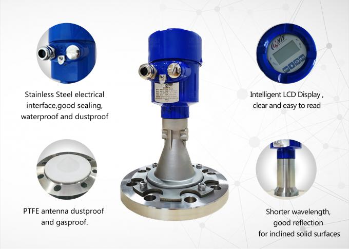 เครื่องวัดระดับระดับเรดาร์ 26Ghz ระดับอุตสาหกรรม 4...20mA 1