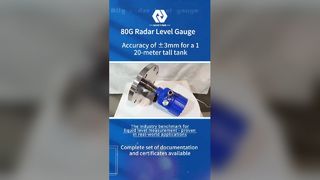 เครื่องวัดระดับเรดาร์ 80GHz การวัดความแม่นยำสูง